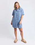Foxwood Sorcha Denim Dress - Light Blue