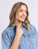Foxwood Sorcha Denim Dress - Light Blue