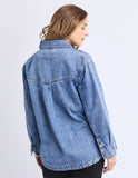 Foxwood Ace Over Shirt - Mid Blue