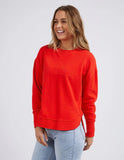 Foxwood Simplified Crew - Bright Red