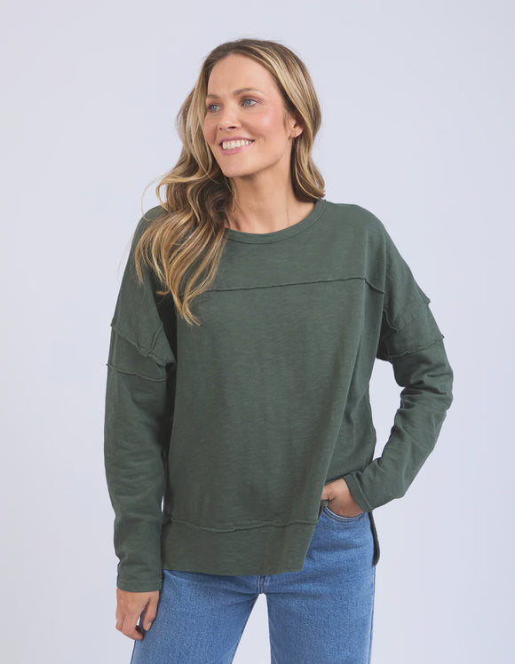 Foxwood Jayne Throw on Top - Khaki