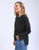 Foxwood Jayne Throw on Top - Black
