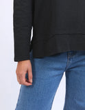 Foxwood Jayne Throw on Top - Black