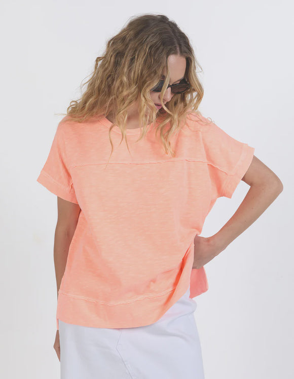 Foxwood Allison Tee - Neon Peach