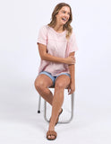 Foxwood Allison Tee - Pale Pink