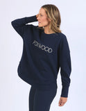 Foxwood Simplified Metallic Crew - Navy