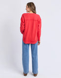 Foxwood Simplified Metallic Crew - Red
