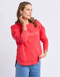 Foxwood Simplified Metallic Crew - Red