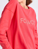 Foxwood Simplified Metallic Crew - Red
