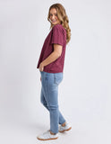 Foxwood Huntleigh Oversized Tee - Wine