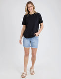 Foxwood Farrah Short Sleeve Tee - Black