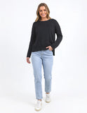 Foxwood Jayne Throw on Knit - Washed Black