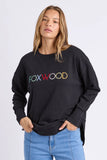 Foxwood Simplified Confetti Crew - Black