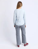 Foxwood Signature Long Sleeve Tee - Ice Blue