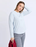 Foxwood Signature Long Sleeve Tee - Ice Blue