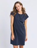 Foxwood Signature Embroidery Tee Dress - Navy