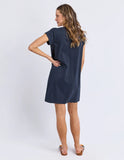 Foxwood Signature Embroidery Tee Dress - Navy