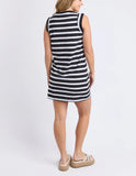 Foxwood Reform Stripe Dress - Black And White