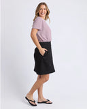 Foxwood Hutch Stripe Tee - Russet Brown Stripe