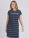 Foxwood Caleb Stripe Dress - Navy/White Stripe