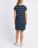 Foxwood Caleb Stripe Dress - Navy/White Stripe
