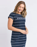 Foxwood Caleb Stripe Dress - Navy/White Stripe