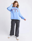 Foxwood Effortless Contrast Crew - Blue