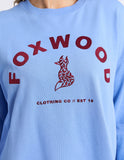 Foxwood Effortless Contrast Crew - Blue