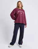 Foxwood Effortless Contrast Crew - Wine