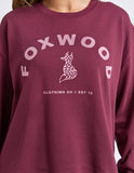 Foxwood Effortless Contrast Crew - Wine