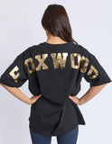 Foxwood Interval Tee - Black / Gold