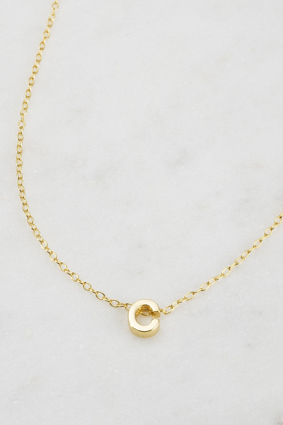Zafino Letter Necklace - C