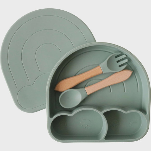 Silicone Bowl Set - Arch Sage