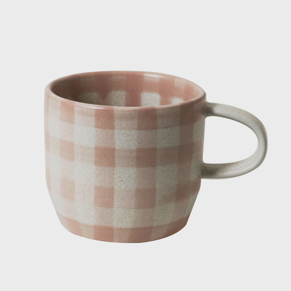 Robert Gordon - Soft Terracotta Check Mug / Cat's Pyjamas