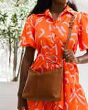 Louenhide Daisy Crossbody Bag - Tan Stripe