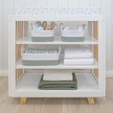 Cotton Rope 3pc Nursery Storage Set - Sage/White