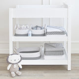 Cotton Rope 3pc Nursery Storage Set - Grey/White