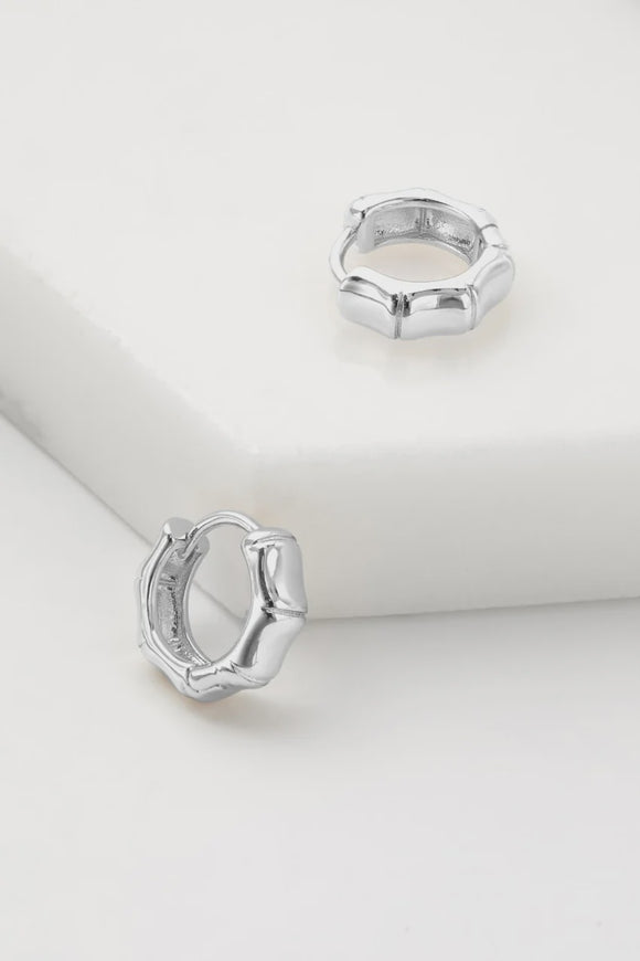 Zafino Earrings- Tamara Huggie - Silver
