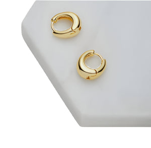 Earring - Steph Hoop Medium Gold