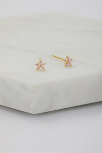 Zafino Earrings - Cara Stud - Pink
