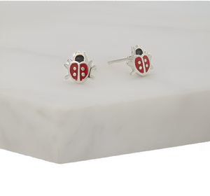 Earring - Ladybird Stud - Red