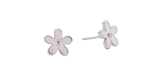 Earring - Flower Stud - Pink