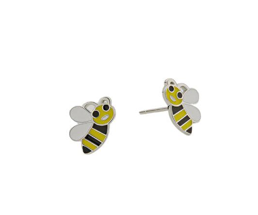 Earring - Bumble Bee Stud - Yellow