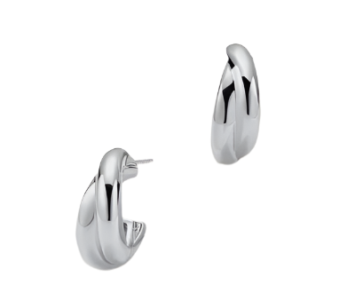 Earring - Payton Hoop - Silver