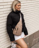 Louenhide Boyd Nylon Sling Bag - Mocha