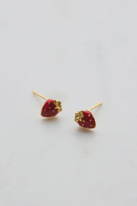 Zafino - Strawberry Stud Earring - 925 Gold