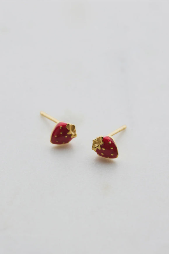 Zafino - Strawberry Stud Earring - 925 Gold