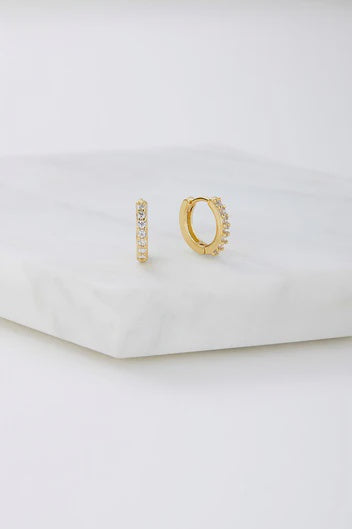 Earrings - Ally Huggies Gold