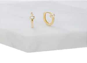 Earrings - Elise Huggies Gold