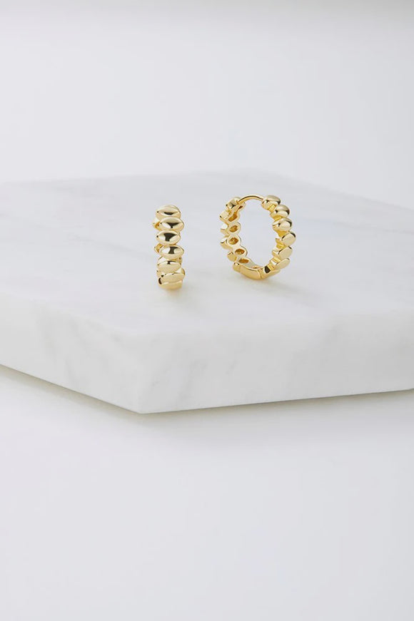 Earring - Bailey Huggie Gold